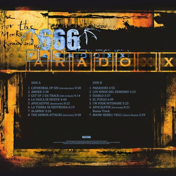 666 — «Paradox» (1998/2023) [Limited Gold Vinyl] 1-LP Vinüülplaadid