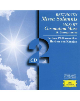 Berliner Philharmoniker/Herbert von Karajan BEETHOVEN, MOZART - MISSA SOLEMNIS/CORONATION 2-CD