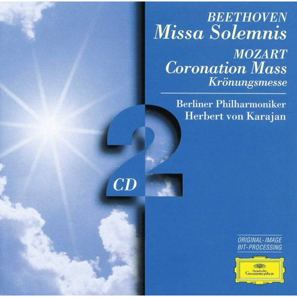 Berliner Philharmoniker/Herbert von Karajan BEETHOVEN, MOZART - MISSA SOLEMNIS/CORONATION 2-CD CD plaadid
