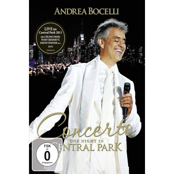 ANDREA  BOCELLI - ONE NIGHT IN CENTRAL PARK 1-DVD  CD plaadid