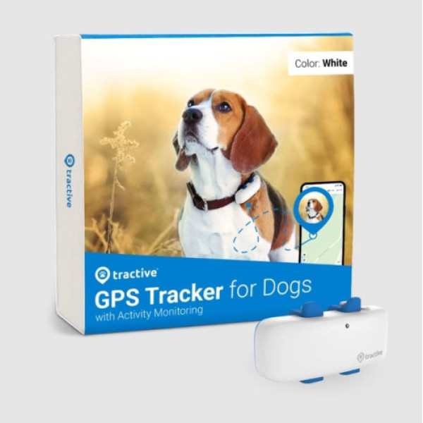 Tractive GPS positsioneerimisseade koertele, valge Lemmikloomadele