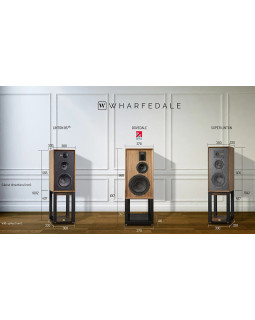 Wharfedale Super Linton suured riiulikõlarid, mahagon-foto3