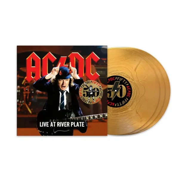 AC/DC-LIVE AT THE RIVER PLATE  (50th Anniversary Gold Color Vinyl) Vinüülplaadid