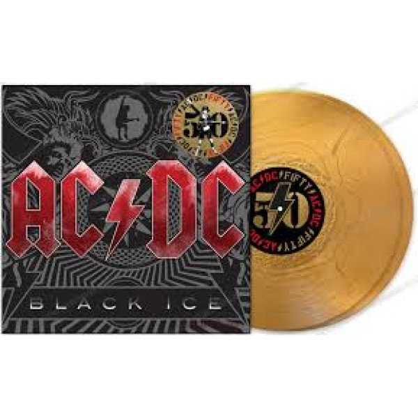 AC/DC-BLACK ICE (50th Anniversary Gold Color Vinyl) Vinüülplaadid