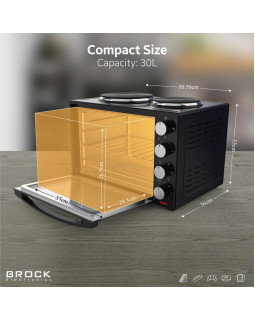 BROCK elektriahi koos pliidiplaatidega, 30L, 1440W-foto4
