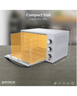 BROCK Elektriahi, valge värv 30 L. 1500 W-foto2