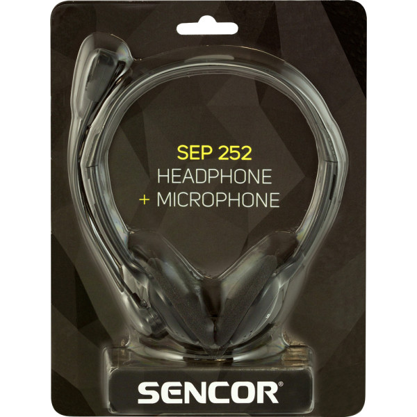 Sencor stereo kõrvaklapid mikrofoniga