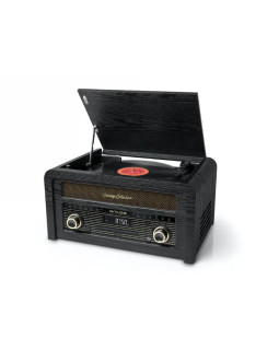 Cd-mikrosüsteem vinüülplaadimängijaga, 20w väljundvõimsus, mt 115 w, muse