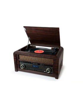 Cd-mikrosüsteem vinüülplaadimängija ja dab+-ga, 20w väljundvõimsus, mt 115 dab, muse