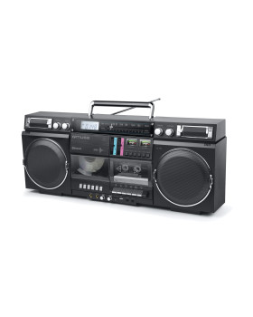 Kaasaskantav bluetooth-raadio cd-kassettmagnetofon, 80w, m 380 gb, muse