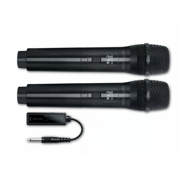 Kaheosaline juhtmevaba mikrofonikomplekt (2 tk pakendis) rf 2,4 ghz edastusega, muse, mc 50 wi Kaheosaline juhtmevaba mikrofonikomplekt (2 tk pakendis) rf 2,4 ghz edastusega, muse, mc 50 wi