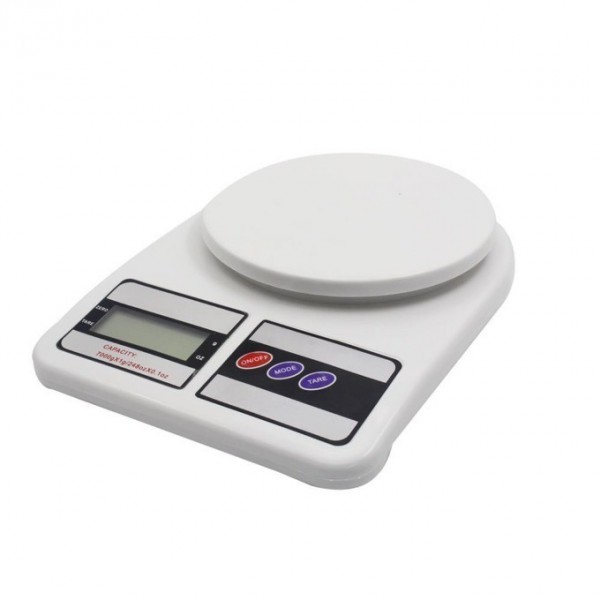 Rosberg 555551651a köögikaal, maksimaalne kaal 7 kg, vedelkristallekraan, valge