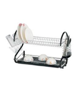 Rosberg 55553000ab nõudekuivatusrest 55×25×23 cm, must