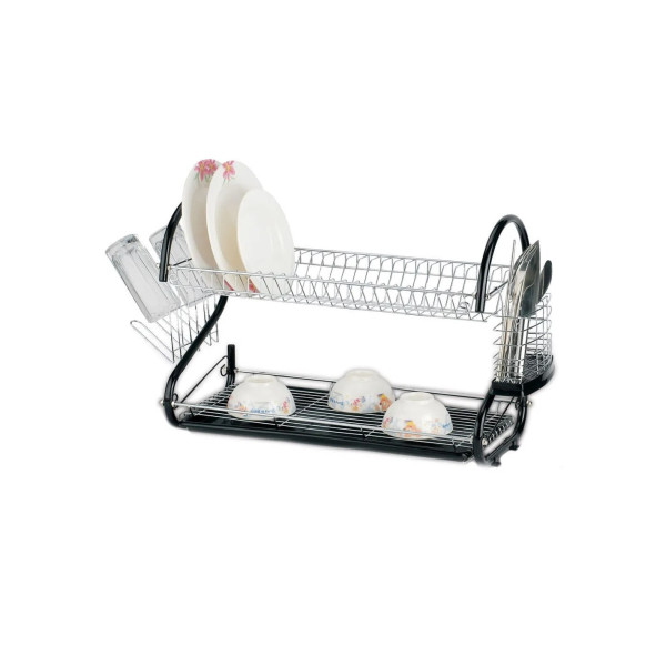 Rosberg 55553000ab nõudekuivatusrest 55×25×23 cm, must