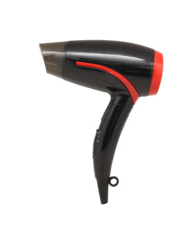 Föön rosberg r51100h, 1400w, must punase värviga, kokkupandav käepide