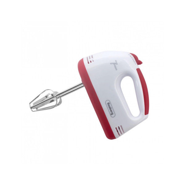 Mikser rosberg r51110g, 200w, 7 kiirust, valge/punane