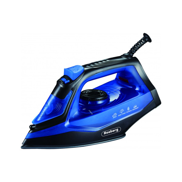 Triikraud rosberg r51050g, 2200w, 160ml., keraamiline plaat, sinine mustaga