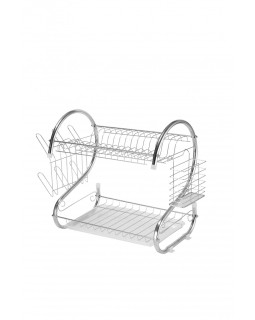 Nõudekuivati rosberg r53000h, kroom, 2 taset, 40x25x39cm-foto2