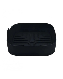 Silikoonist vooder airfryerile rosberg r51980ss, 20,5x20,5x5,5cm, must