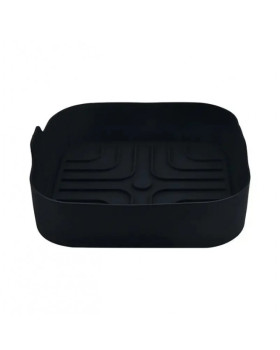 Silikoonist vooder airfryerile rosberg r51980ss, 20,5x20,5x5,5cm, must