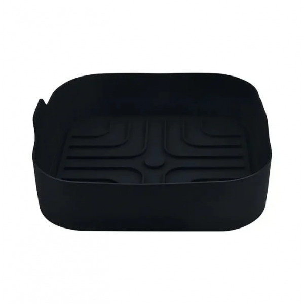 Silikoonist vooder airfryerile rosberg r51980ss, 20,5x20,5x5,5cm, must