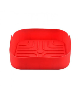 Silikoonist vooder airfryerile rosberg r51980ss, 20.5x20.5x5.5cm, punane