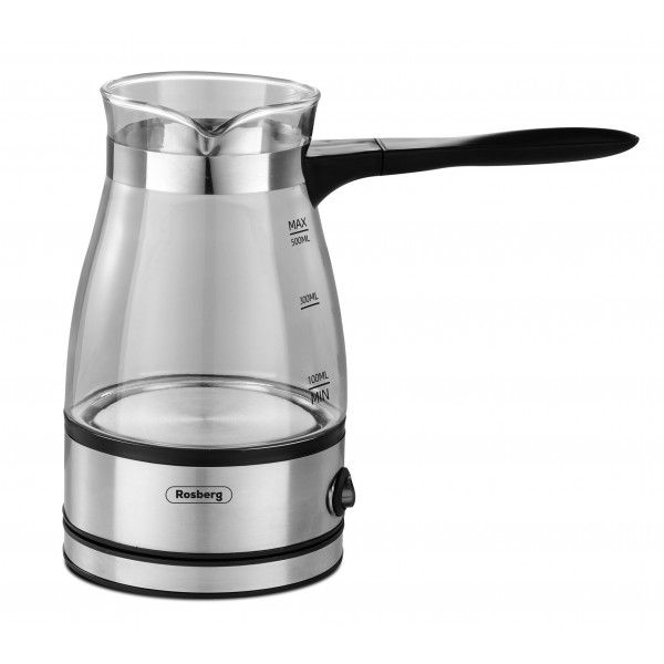 Elektriline türgi kohvimasin rosberg r51165c, 600w, 500 ml, klaas