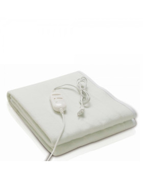 Elektriline tekk rosberg 55r58510as, 60w, 150×80 cm, ülekuumenemiskaitse, polüester, valge