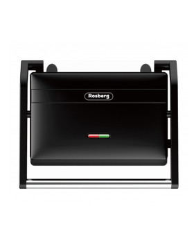 Elektrigrill, rosberg r51442j, 1300w, mittenakkuvad plaadid, must