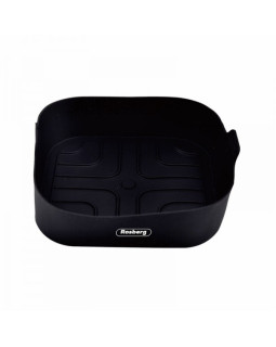 Silikoonist vooder airfryerile rosberg r51980ss, 20,5x20,5x5,5cm, must