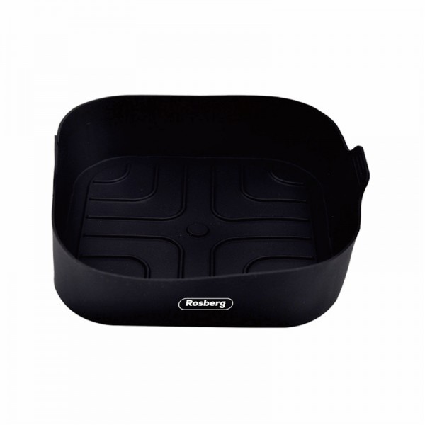 Silikoonist vooder airfryerile rosberg r51980ss, 20,5x20,5x5,5cm, must