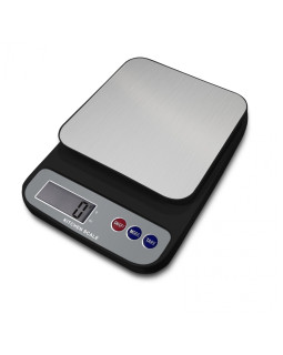 Köögikaal rosberg r51651p, 5kg, 2xaaa patareid kaasas, led-ekraan, must/hall