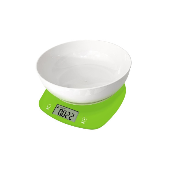 Köögikaal kausiga rosberg r51651q, 5kg., 2xaaa patareid, led-ekraan, roheline