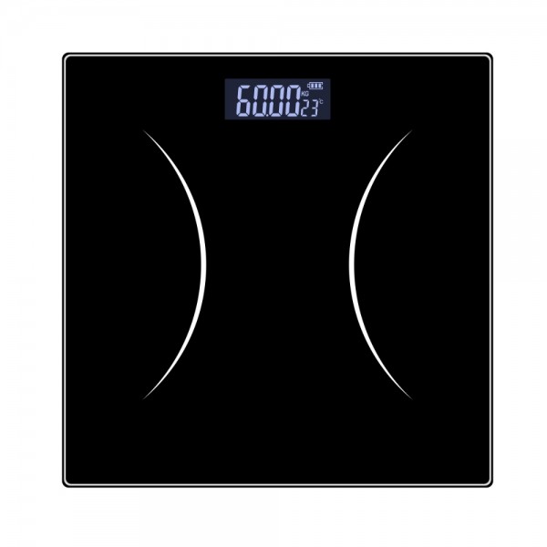 Rosberg 5r51650gbk, elektrooniline kehakaal kuni 180 kg, lcd ekraan, must