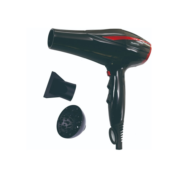 Föön hajutiga rosberg r51100od 2200w, must/punane