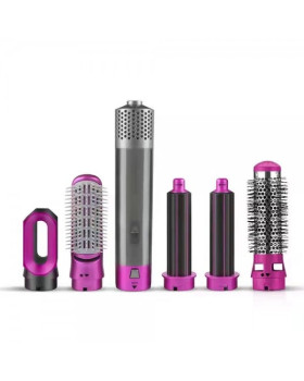 Rosberg 555r51100w, juuksestyler komplekt 5 in 1, 1000w, 5 otsikut, riputusaas, lilla