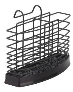 Rosberg 55r53003db söögiriistade hoidik, 20,7 × 9,5 × 15,2 cm, must