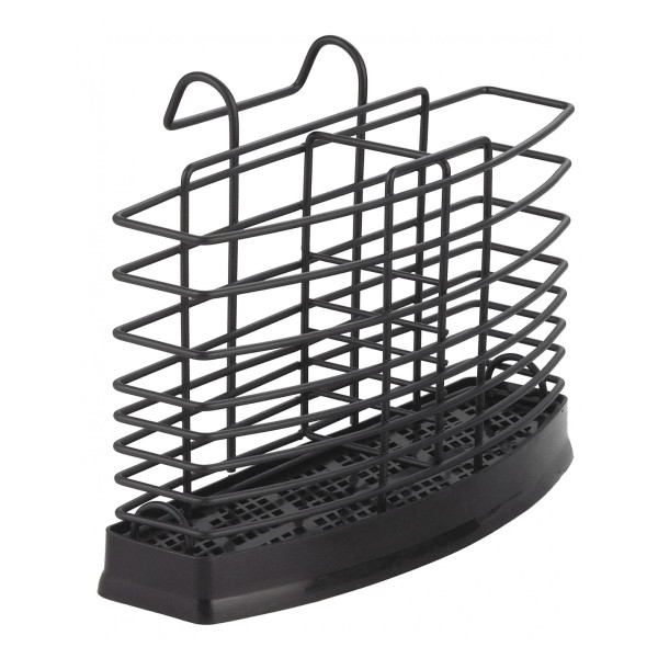 Rosberg 55r53003db söögiriistade hoidik, 20,7 × 9,5 × 15,2 cm, must