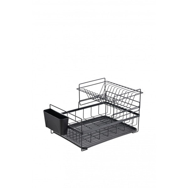 Rosberg 5r53000pbl, nõudekuivati, 2 taset, 45x32,5x27,3 cm, must