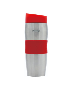 Termokruus rosberg r52011c, 0,380 l, topeltseinad, roostevaba teras, punane