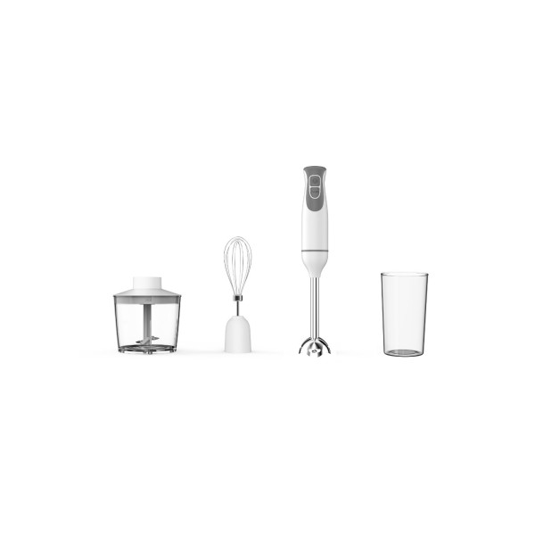 Käsimikser hakkijaga oliver voltz 5v1112nscw, 600w, 700ml, roostevabast terasest varrega ja vispliia