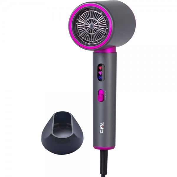 Föön oliver voltz 55ov51100r, 2200 w, ühe lülitiga juhtimine, hall/roosa