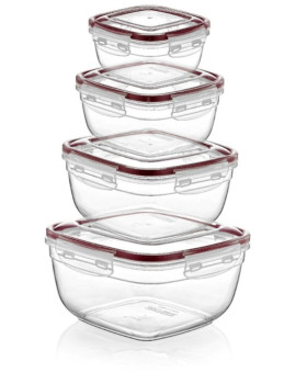 4-osaline toidu säilitusnõude komplekt, ristkülikukujulised, 0,5 l, 0,9 l, 1,5 l, 2,4 l, 40013, mich 4-osaline toidu säilitusnõude komplekt, ristkülikukujulised, 0,5 l, 0,9 l, 1,5 l, 2,4 l, 40013, mich