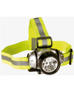 Pealamp 10 led-iga, hõbedane/must, 4002626, heitech