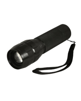 Led-alumiiniumist taskulamp, 3 vatti, must, 3 valgusrežiimi, 4002711, heitech