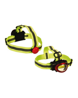 Cob-pealamp tagumise tulega, punane/must, 4003624, heitech