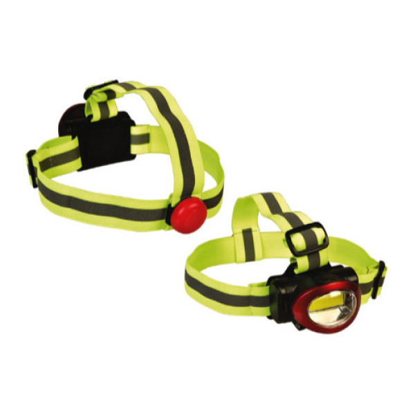 Cob-pealamp tagumise tulega, punane/must, 4003624, heitech