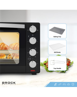 Brock elektriahi koos pliidiplaatidega, 30l, 1600w-foto5