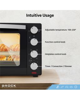 Brock elektriahi koos pliidiplaatidega, 30l, 1600w-foto7