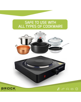 Ühe rõngaga elektripliit brock ep 100 bk, 1500w-foto3